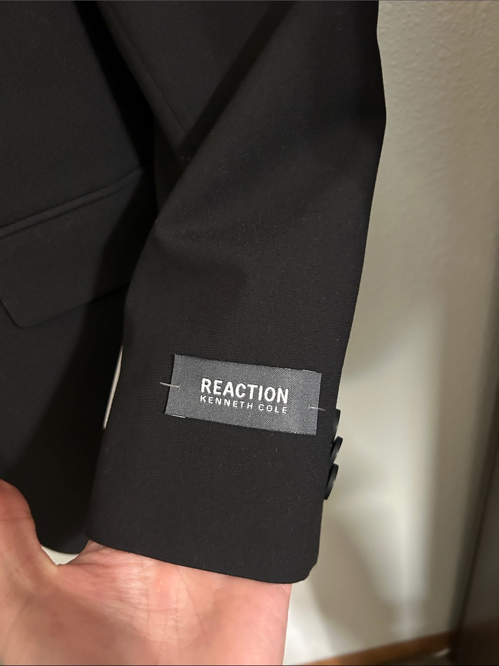 Kenneth Cole Reaction Big Boys Stretch Slim Fit Suit Jacket - Black. 18 reg NEW - Picture 5 of 9